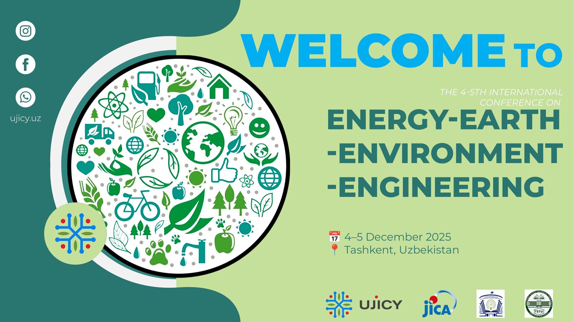 В Узбекско-Японском молодежном центре инновации при Ташкентском государственном техническом университете имени Ислама Каримова состоялась 5-я Международная научная конференция на тему “Энергетика, Земля и окружающая среда, инженерия” (4E-Energy - Earth - Environment - Engineering)